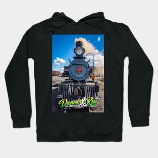 Denver and Rio Grande 425 Steam Locomotive at Antonito Colorado Hoodie